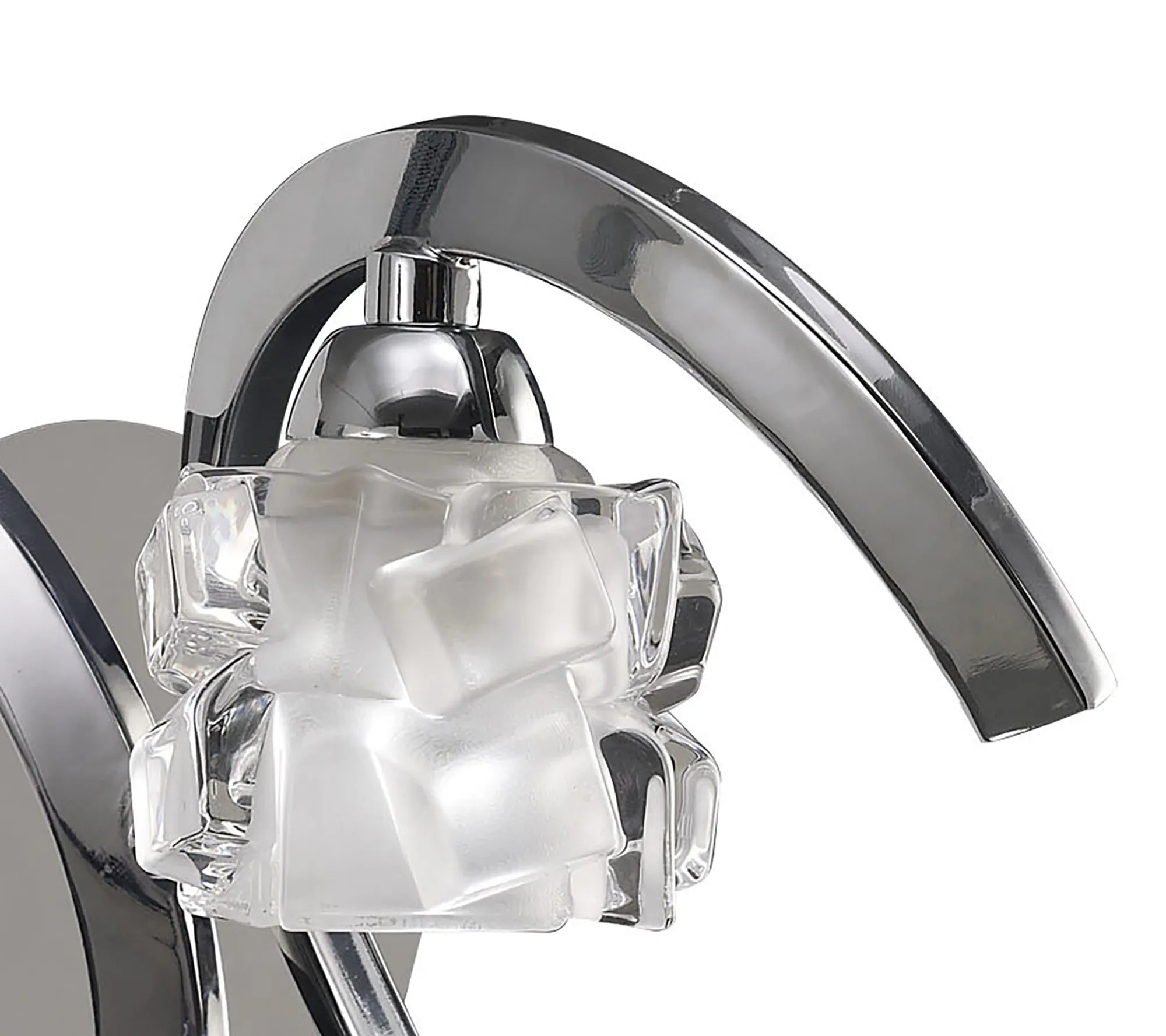 Ice Wall Lamp 1 Light M1845  Mantra Ice Polished Chrome